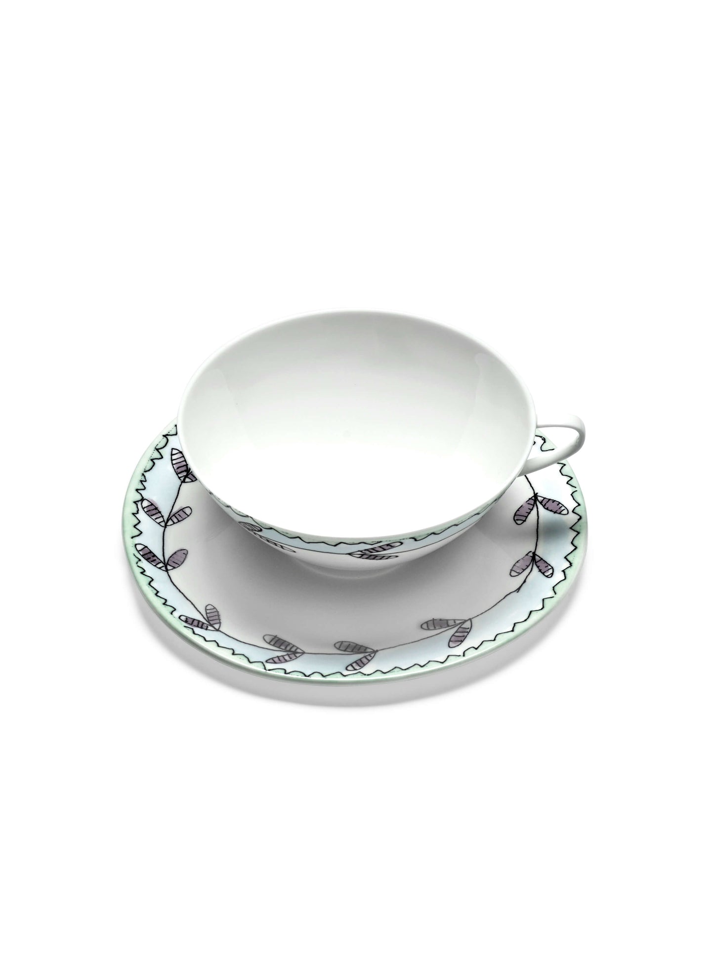 Coffee Cup Low + Saucer Blossom Milk Mf