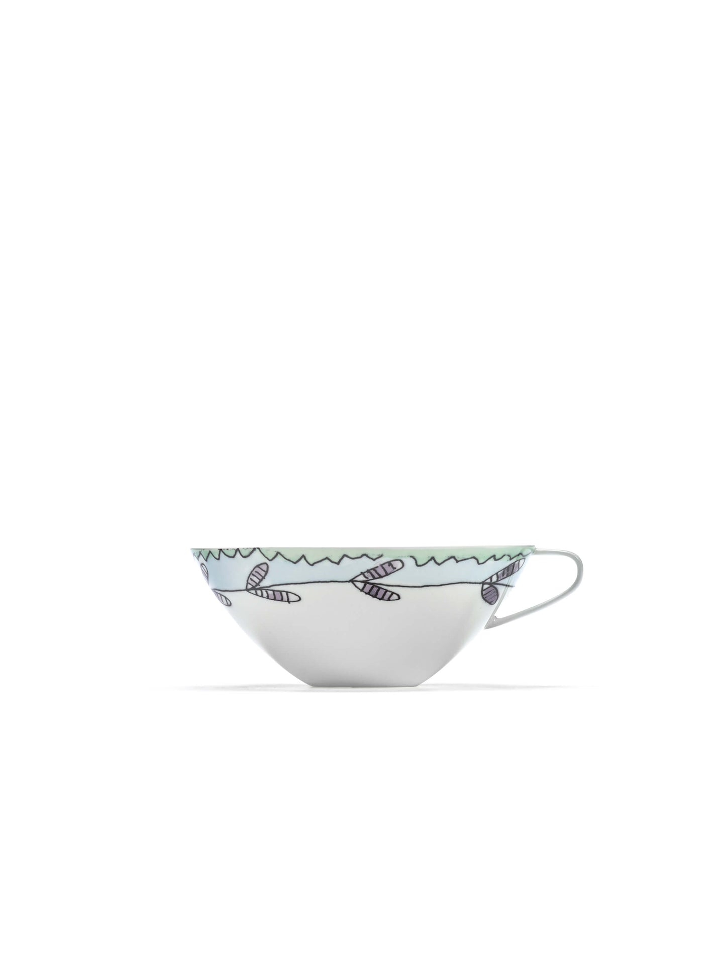 Coffee Cup Low + Saucer Blossom Milk Mf
