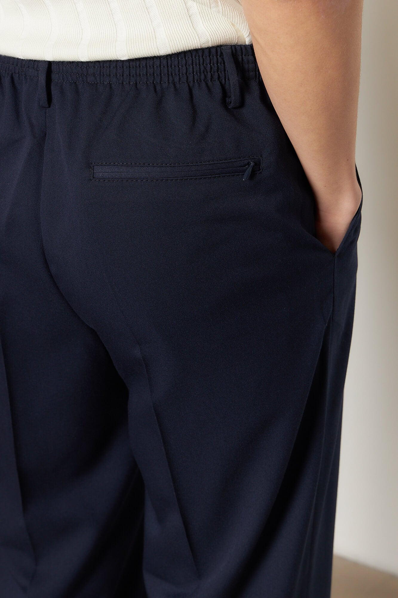 Ezio Navy Wide Leg Pants