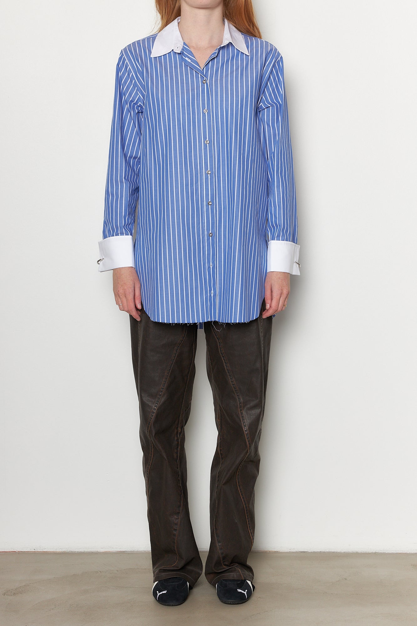 Blue Stripes Loose Fit Shirt