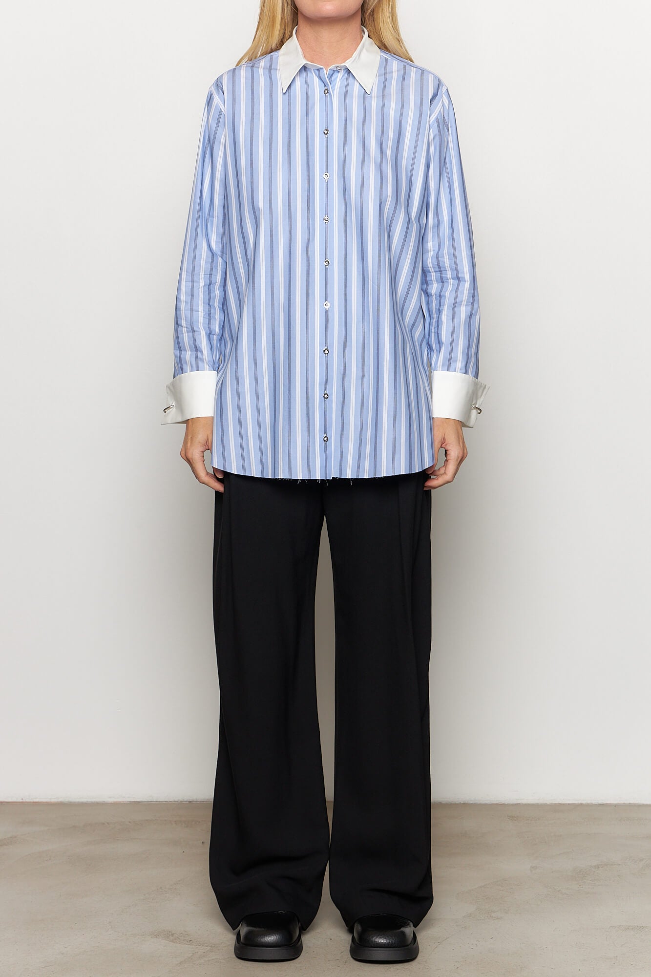 Loose Mixed Stripe Shirt
