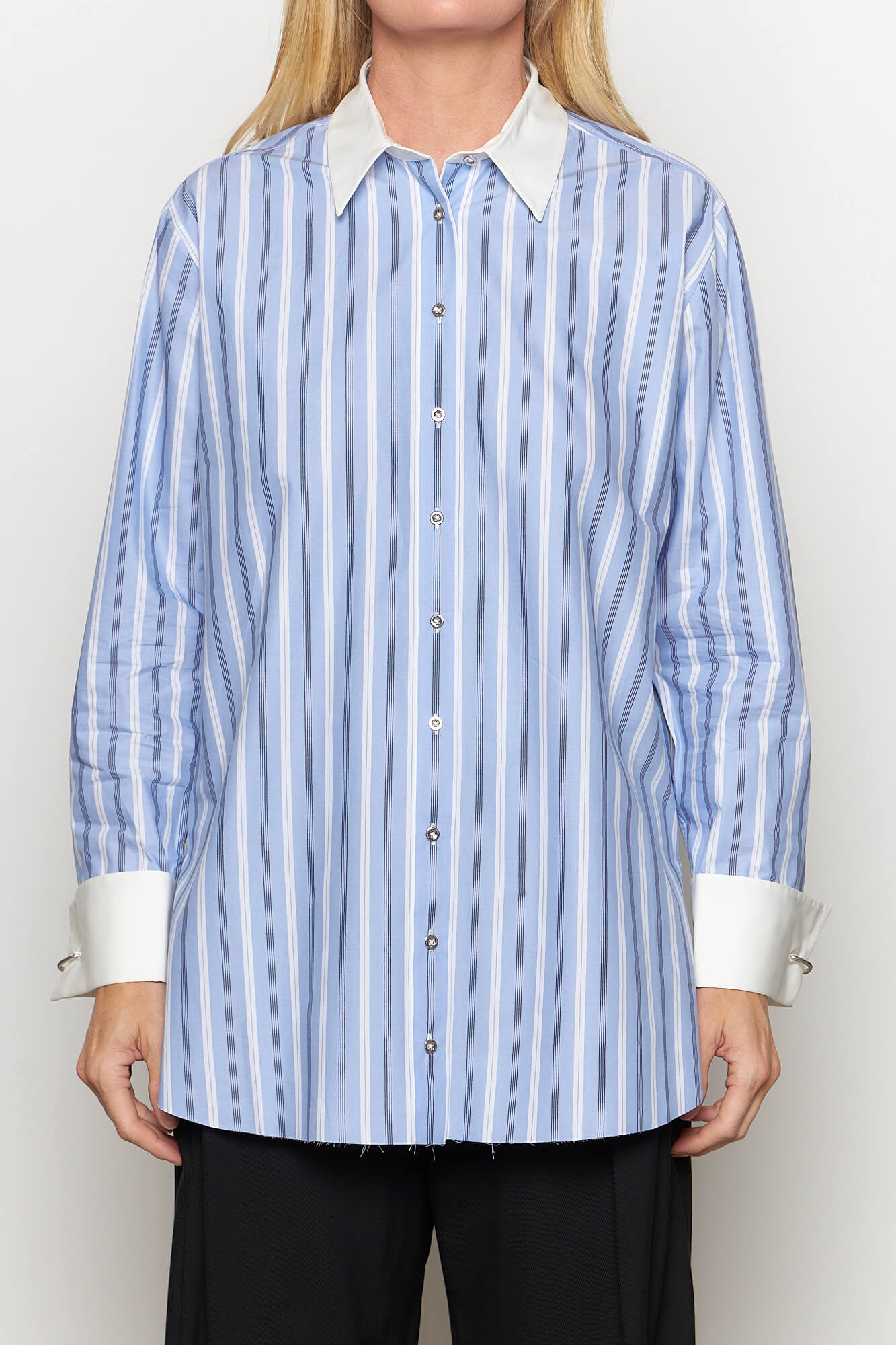 Loose Mixed Stripe Shirt
