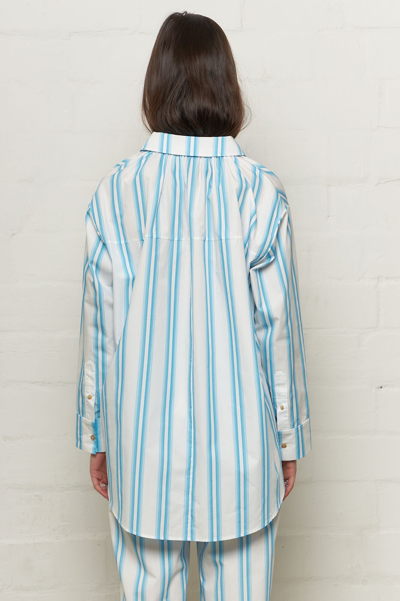 Ashley Shirt Blue Striped Organic Cotton