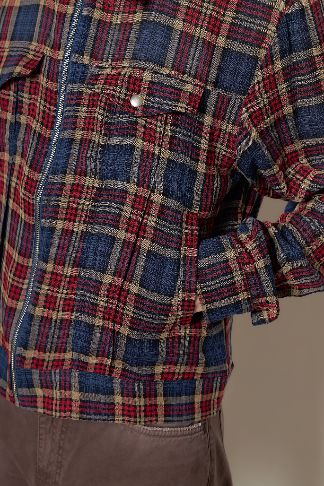 Terrence Red Check Overshirt