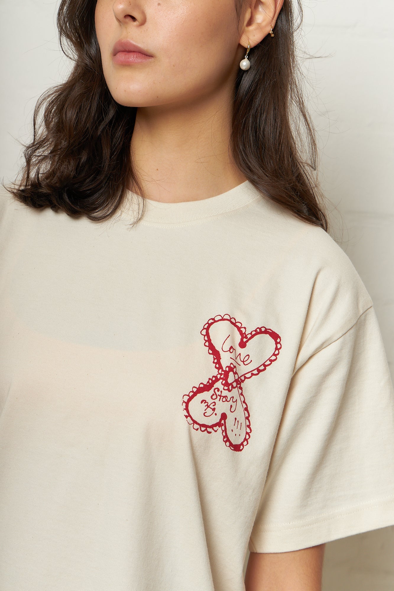 Grateful Tee Ecru Love Story
