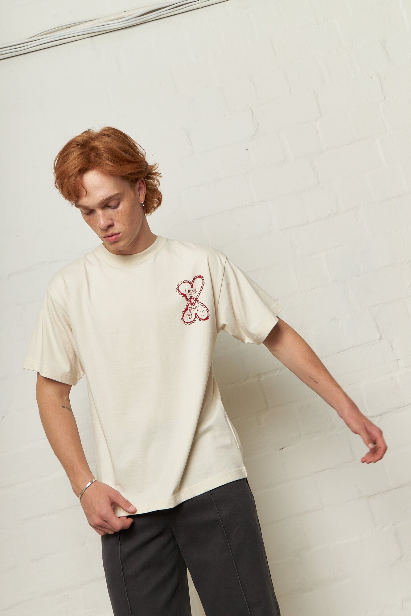 Grateful Tee Ecru Love Story