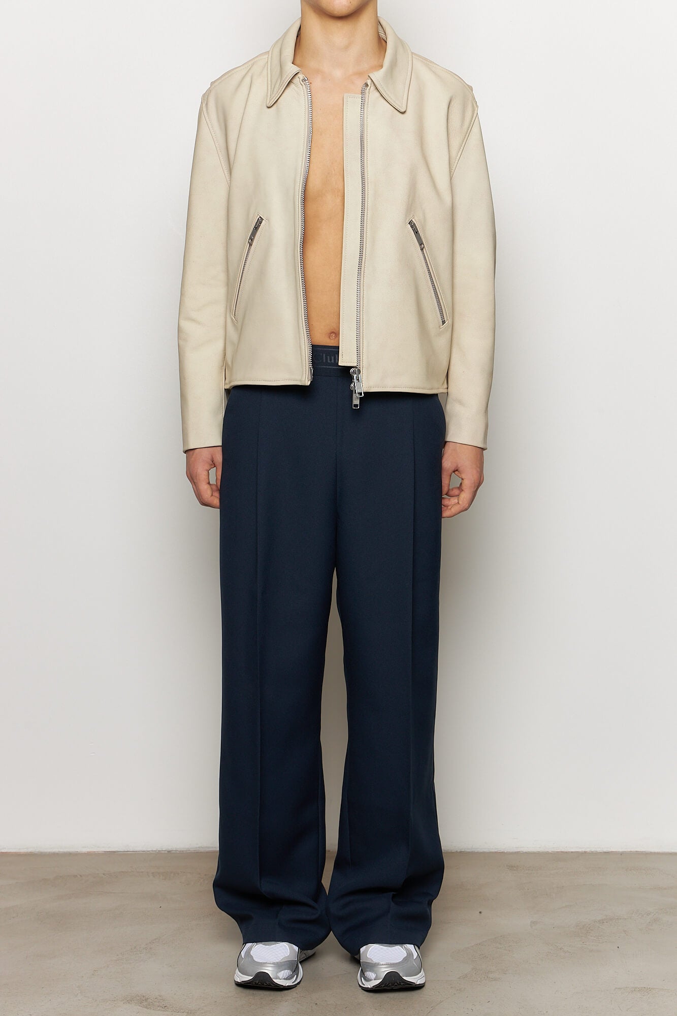 Beni Cropped Leather Jacket