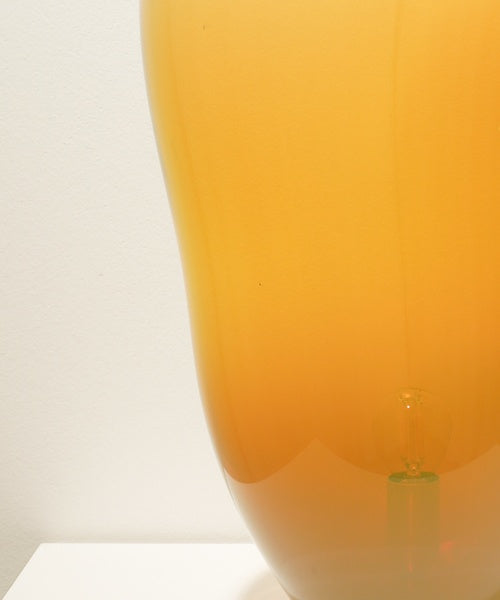 Bodenleuchte Dschubba Amber Irisdecent L