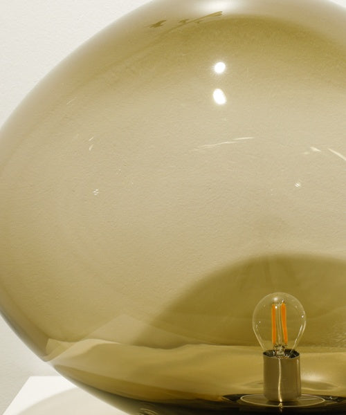 Tischlampe Haumea Convex Silver Smoke XXL