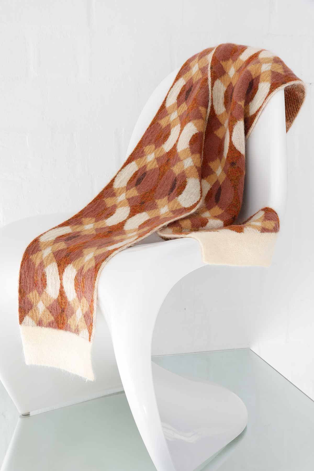 Kit Mohair Scarf Brown