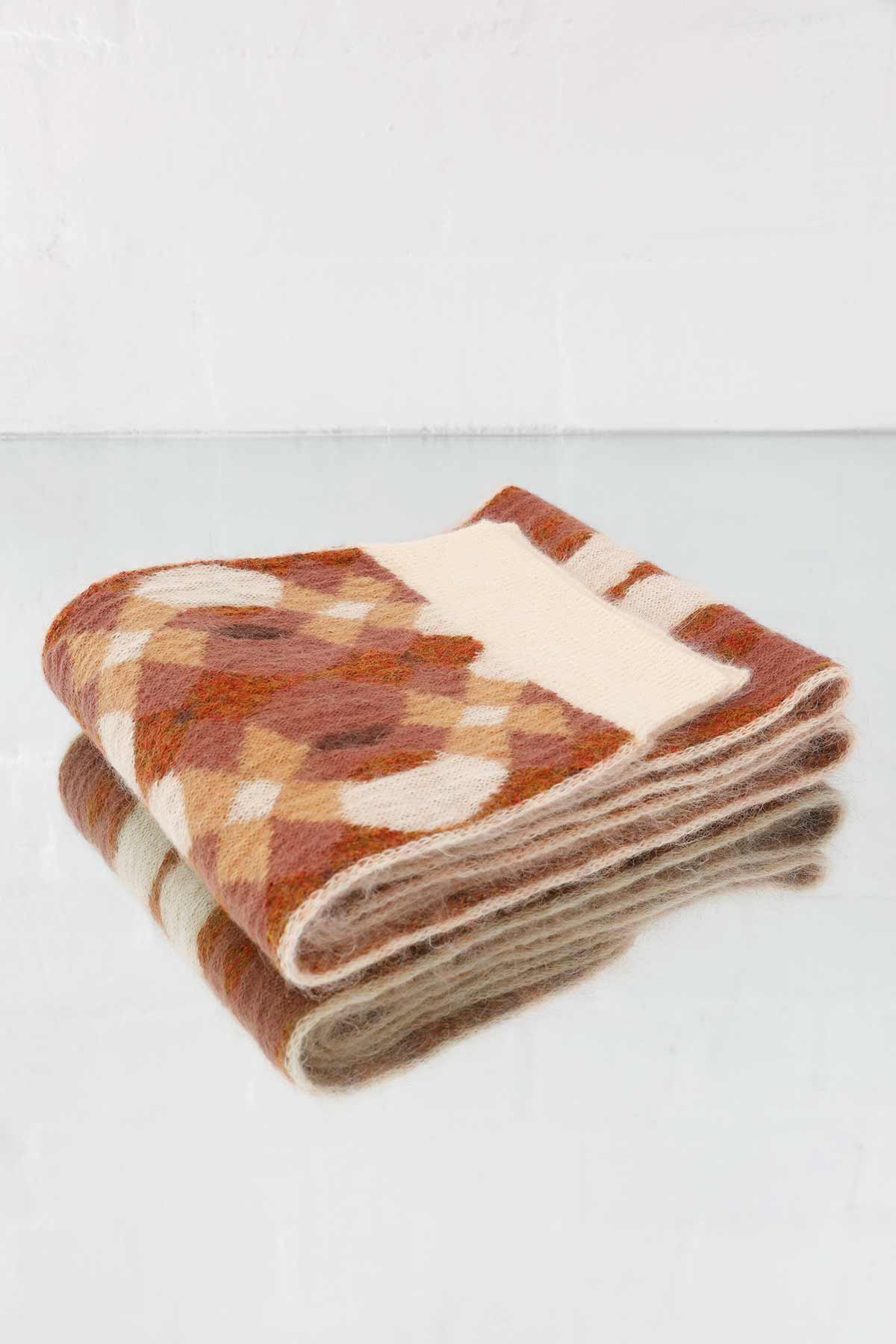 Kit Mohair Scarf Brown