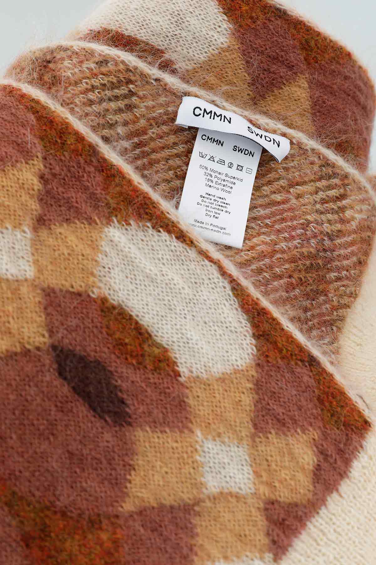 Kit Mohair Scarf Brown