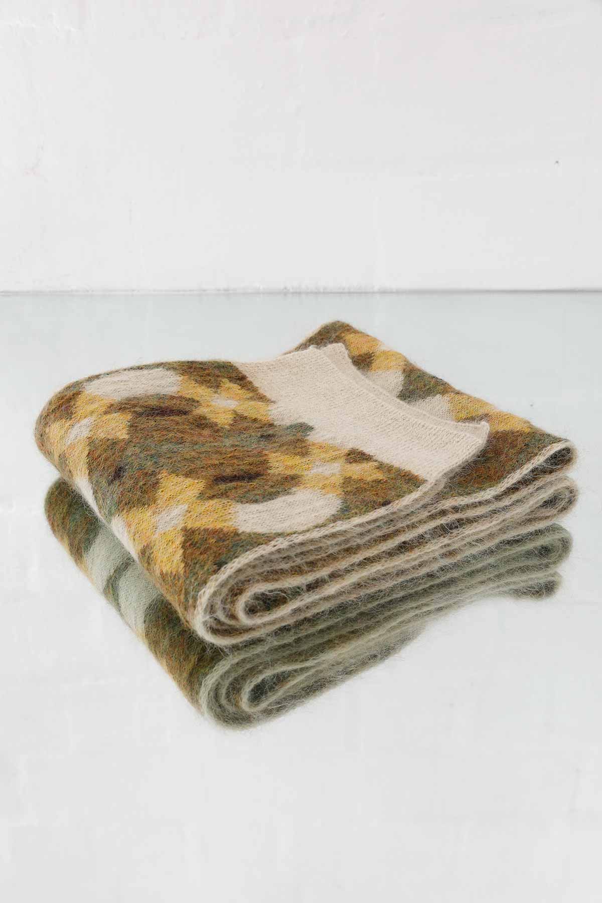 Kit Mohair Scarf Green