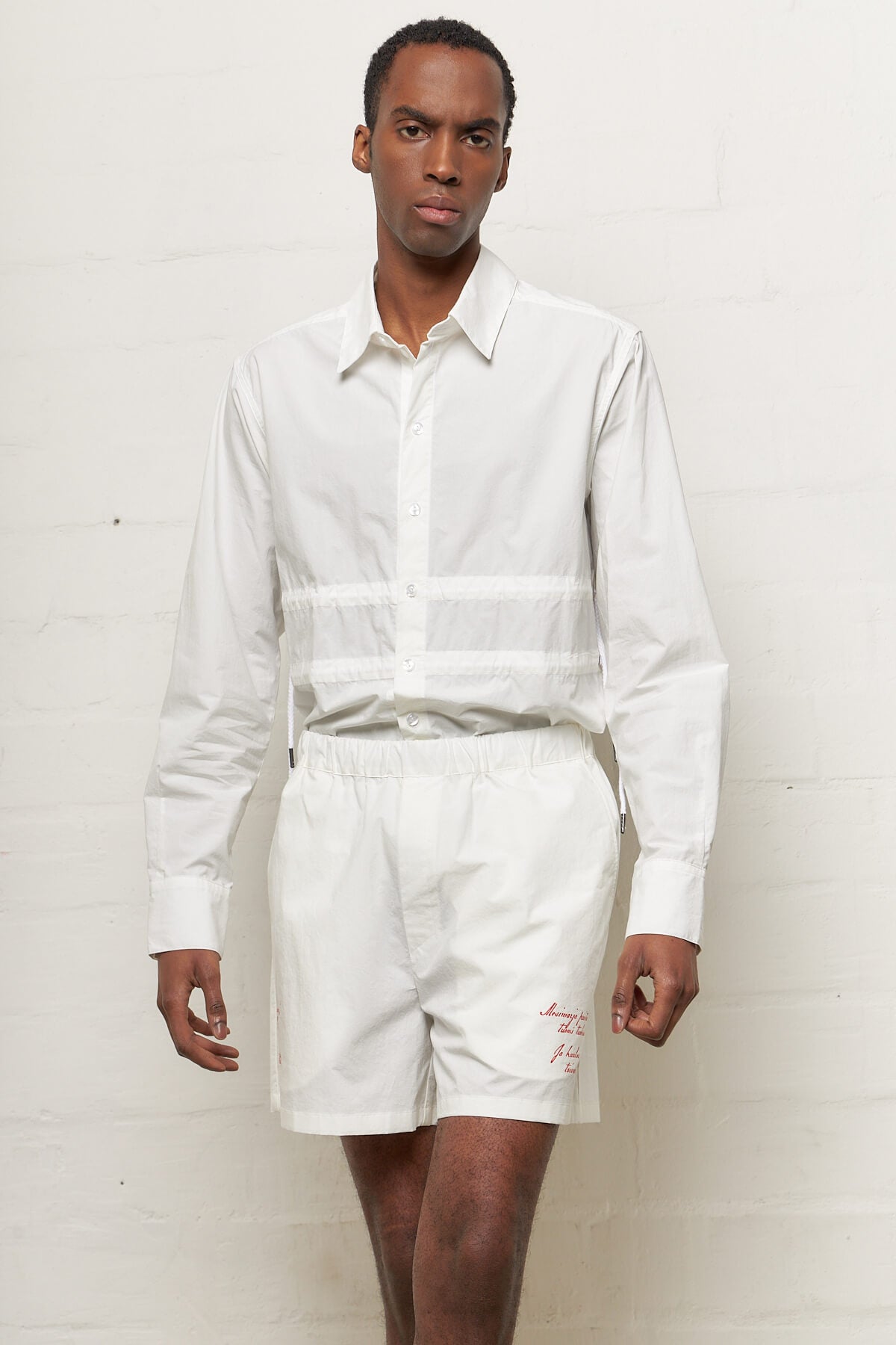 Cotton Swim Shorts White