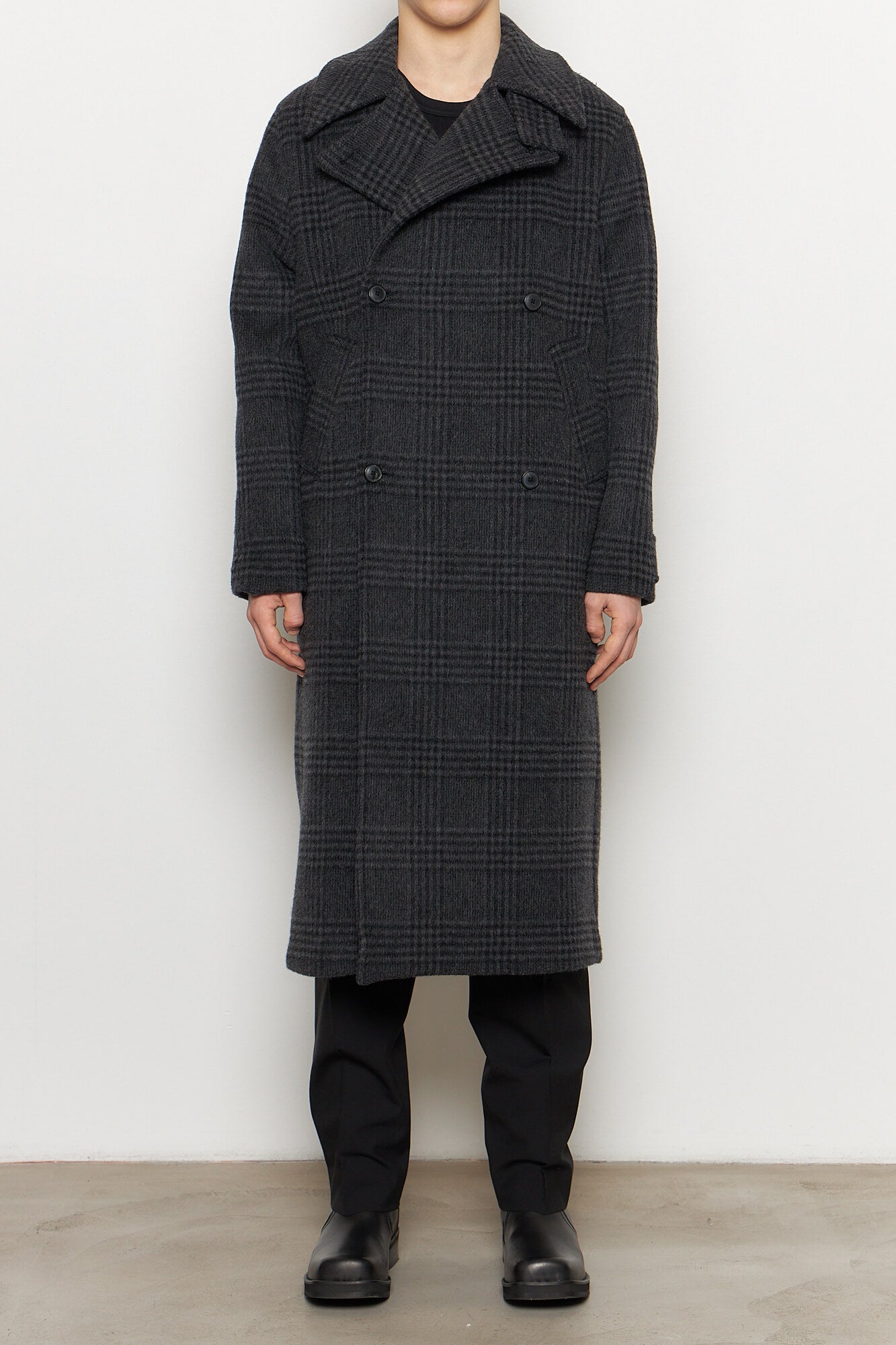 Another Coat 3.0 Grey Black Tartan