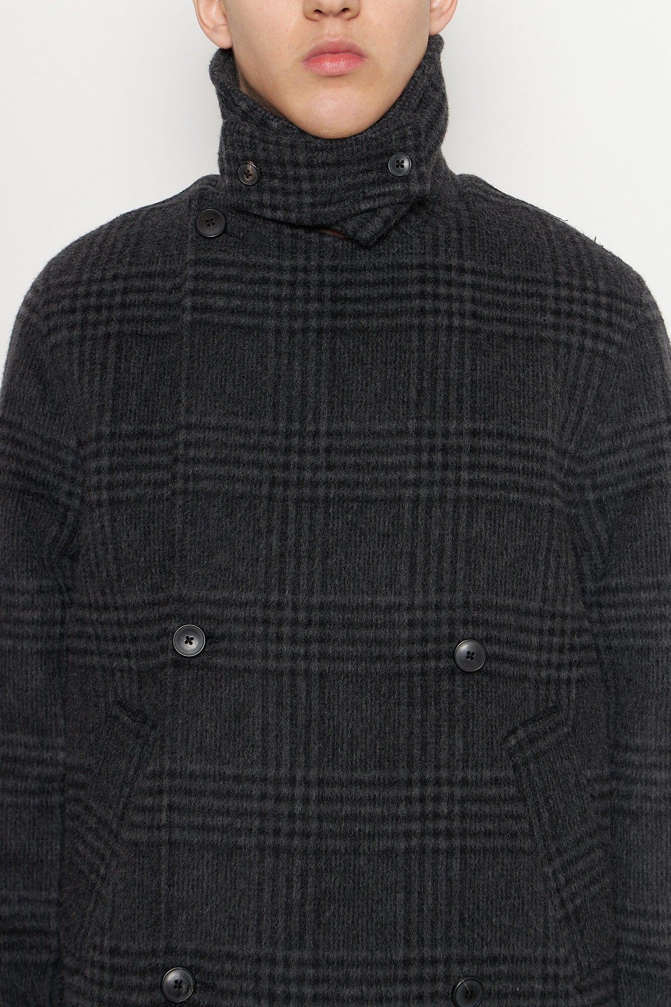 Another Coat 3.0 Grey Black Tartan