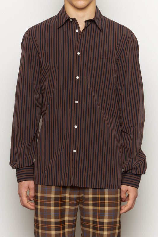 Another Shirt 3.0 Brown Black Stripe