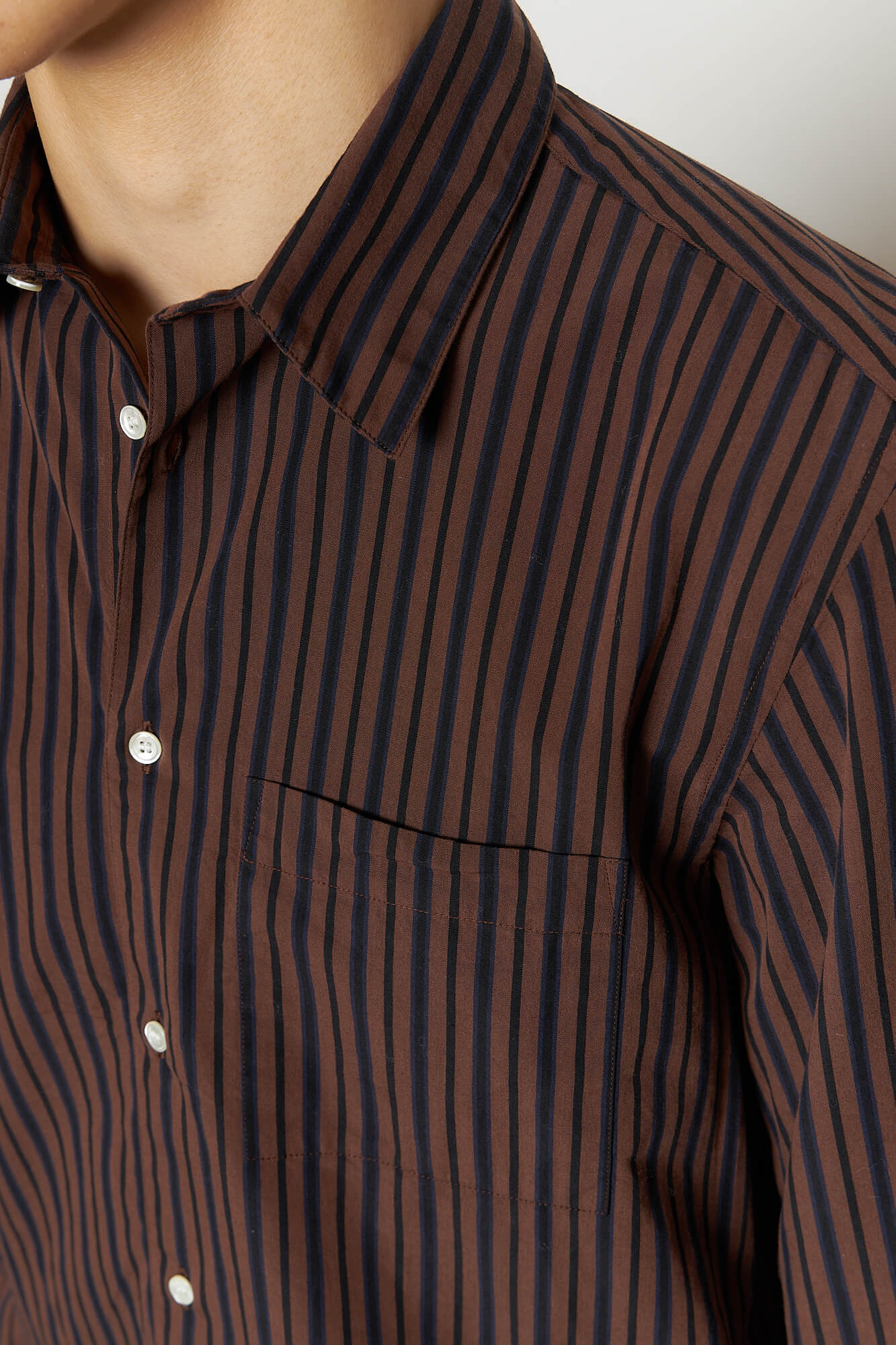Another Shirt 3.0 Brown Black Stripe