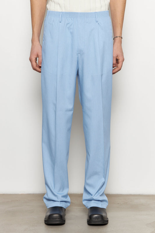 Ezio Light Blue Wide Leg Pants