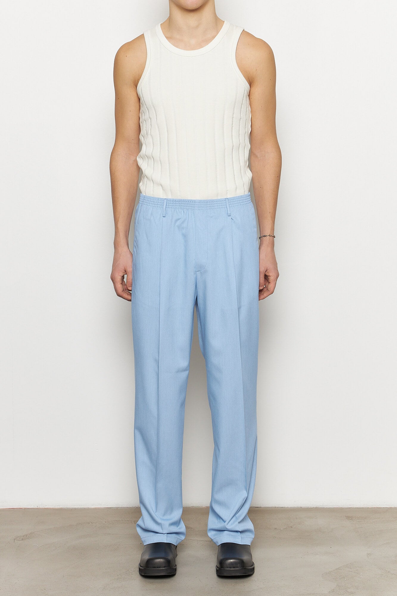 Ezio Light Blue Wide Leg Pants