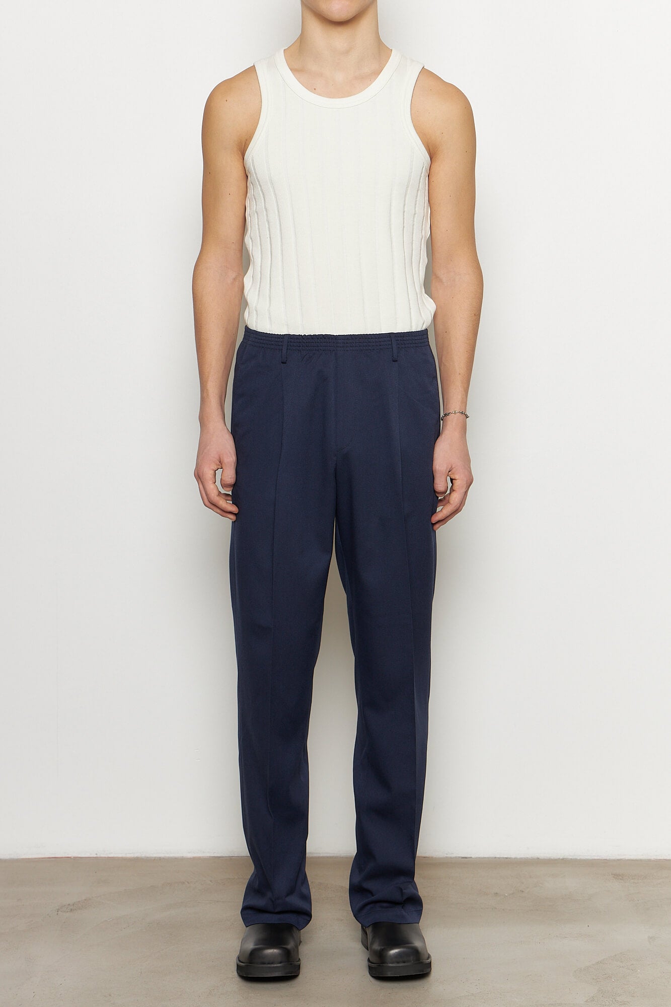 Ezio Navy Wide Leg Pants
