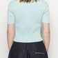 Portrait Short Sleeve Top Aqua