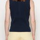 Portrait Sleeveless Top Navy