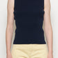 Portrait Sleeveless Top Navy
