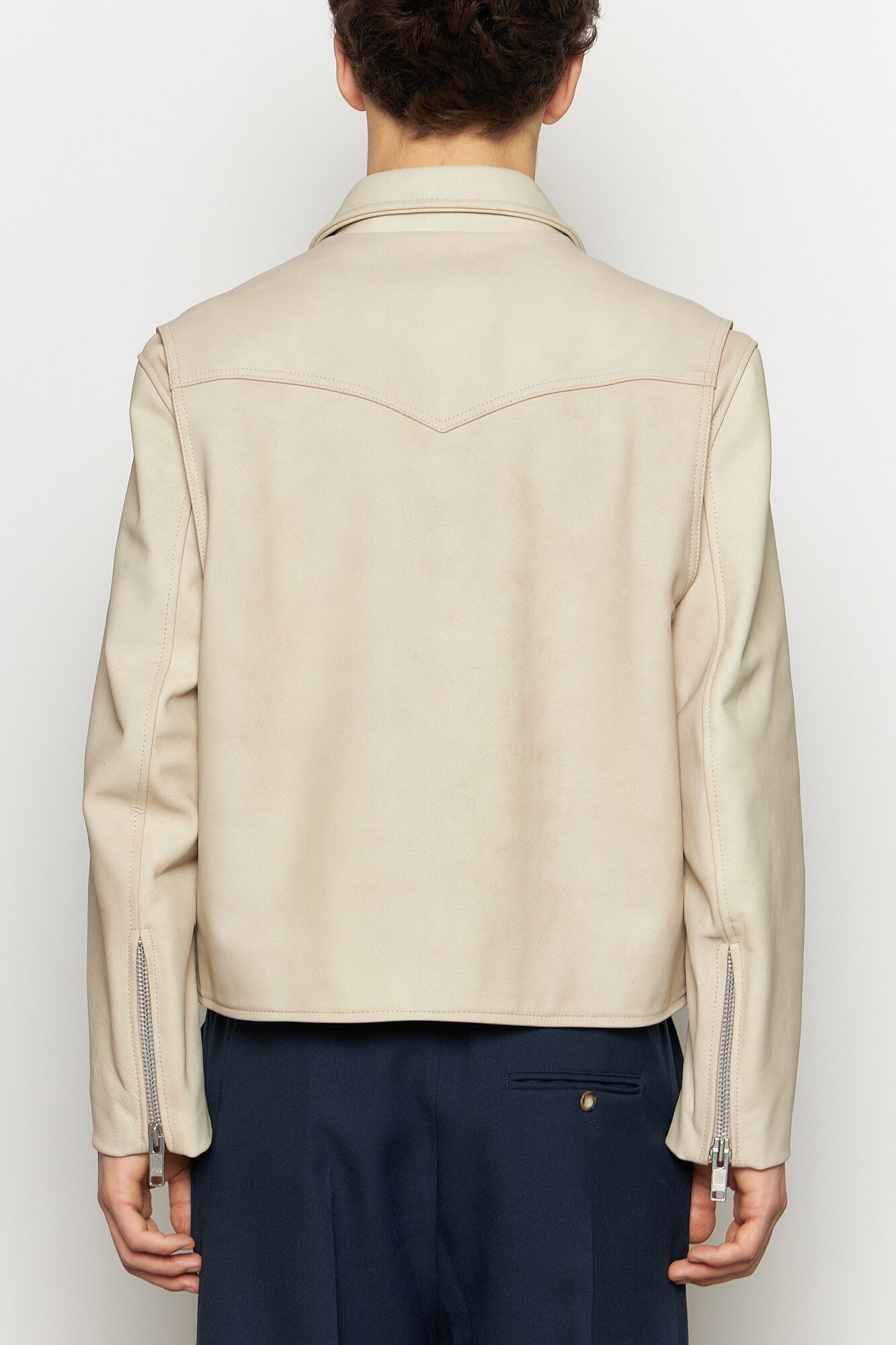 Beni Cropped Leather Jacket