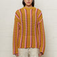 Elton Crochet Jumper Pink Stripe