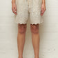 Jaime Embroidered Shorts Linen White
