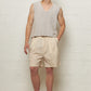 Manson Pleated Shorts Ecru