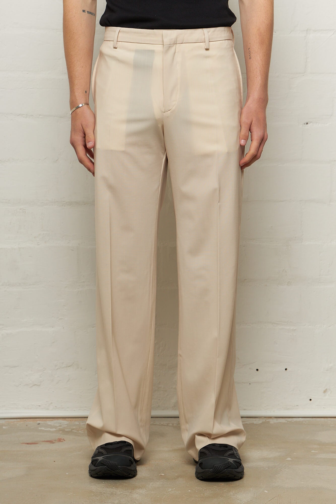 Otto Wide Leg Trousers Cream