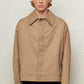 Roger Cropped Mac Coat Desert Beige