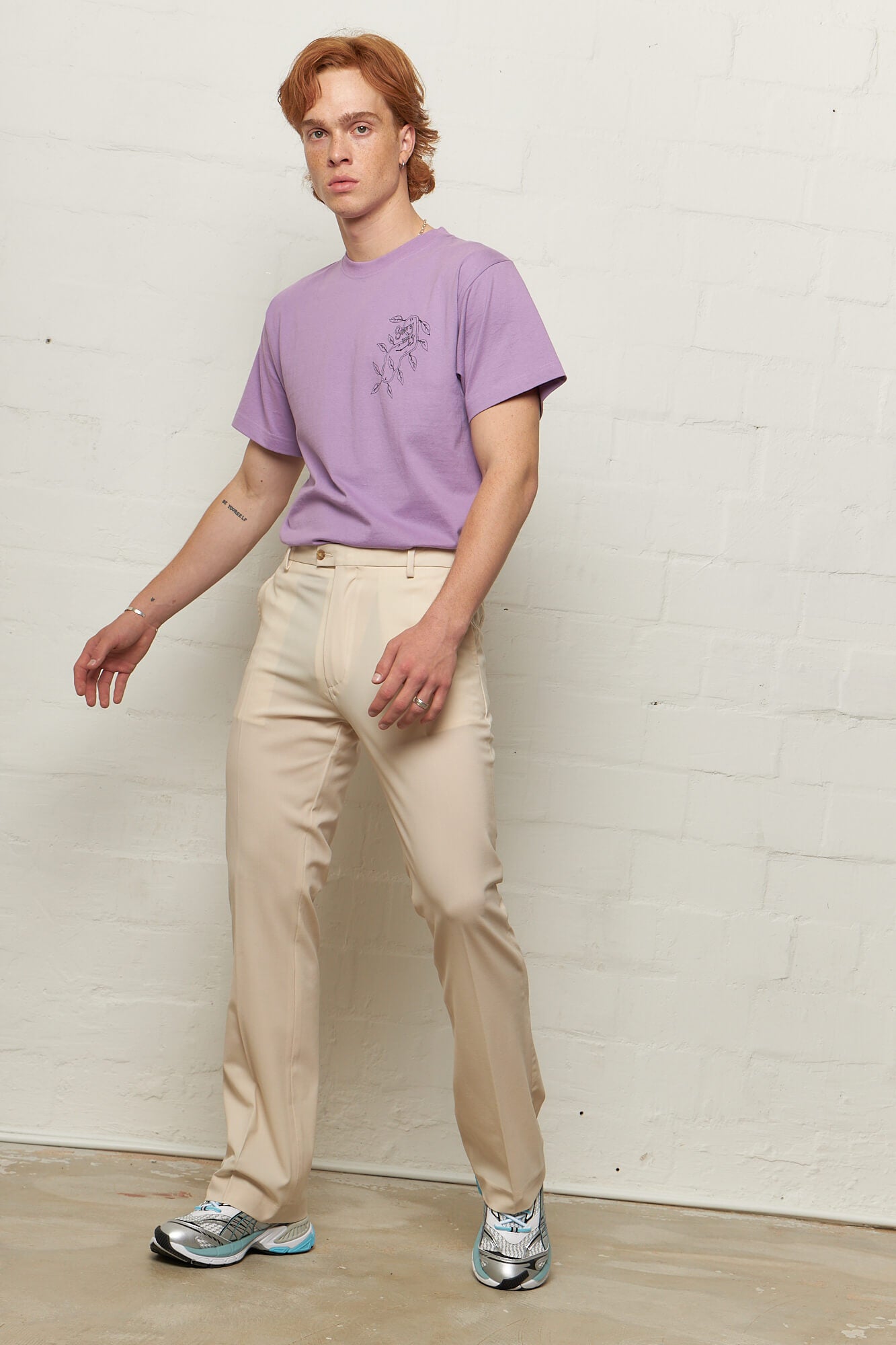 Ryle Bootcut Trousers Cream