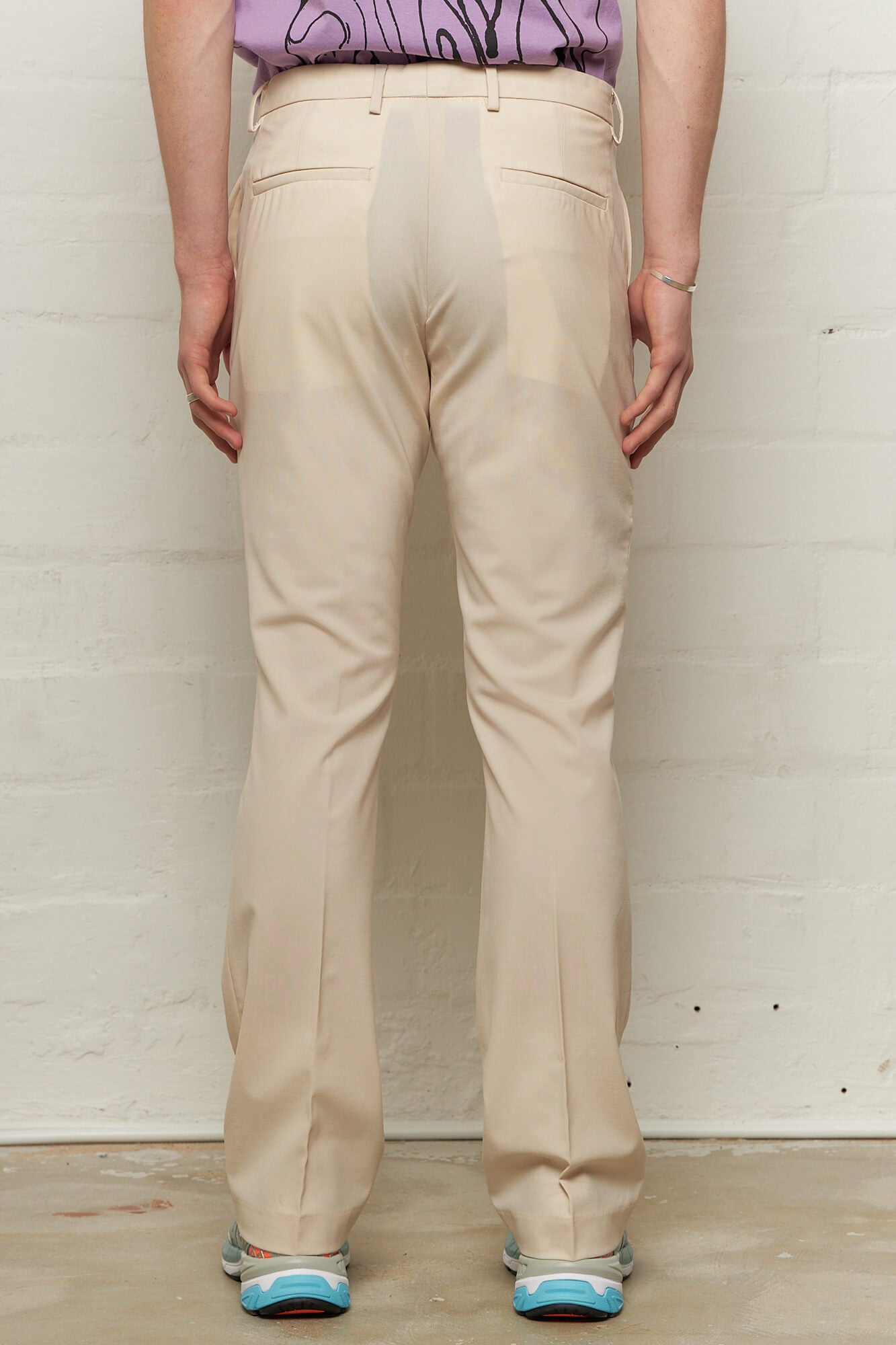 Ryle Bootcut Trousers Cream