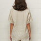 Ture Embroidered Shirt Linen White