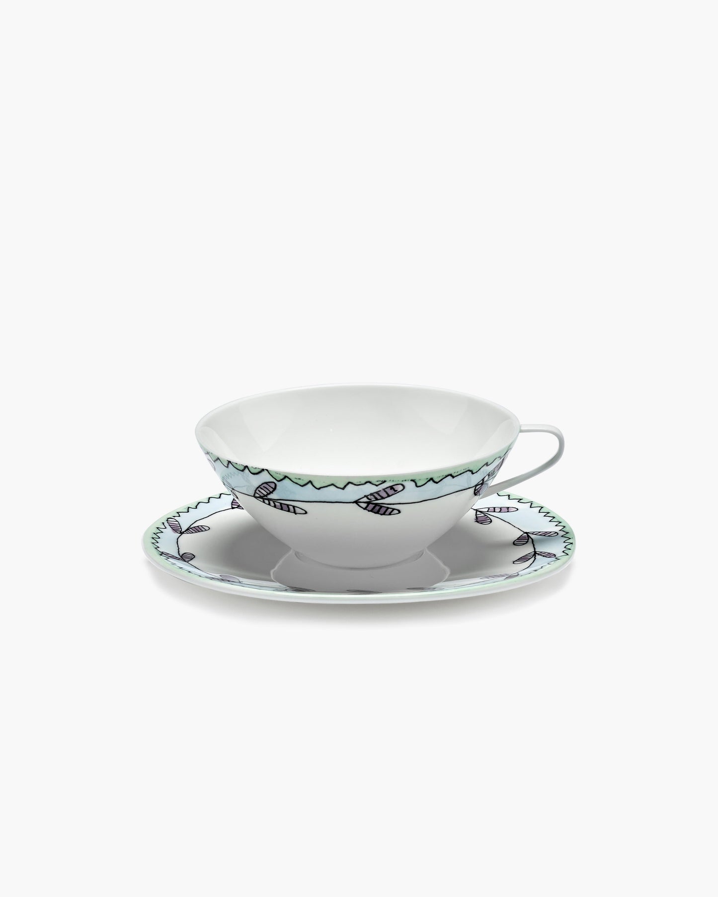 Tea Cup + Saucer Blossom Milk Mf