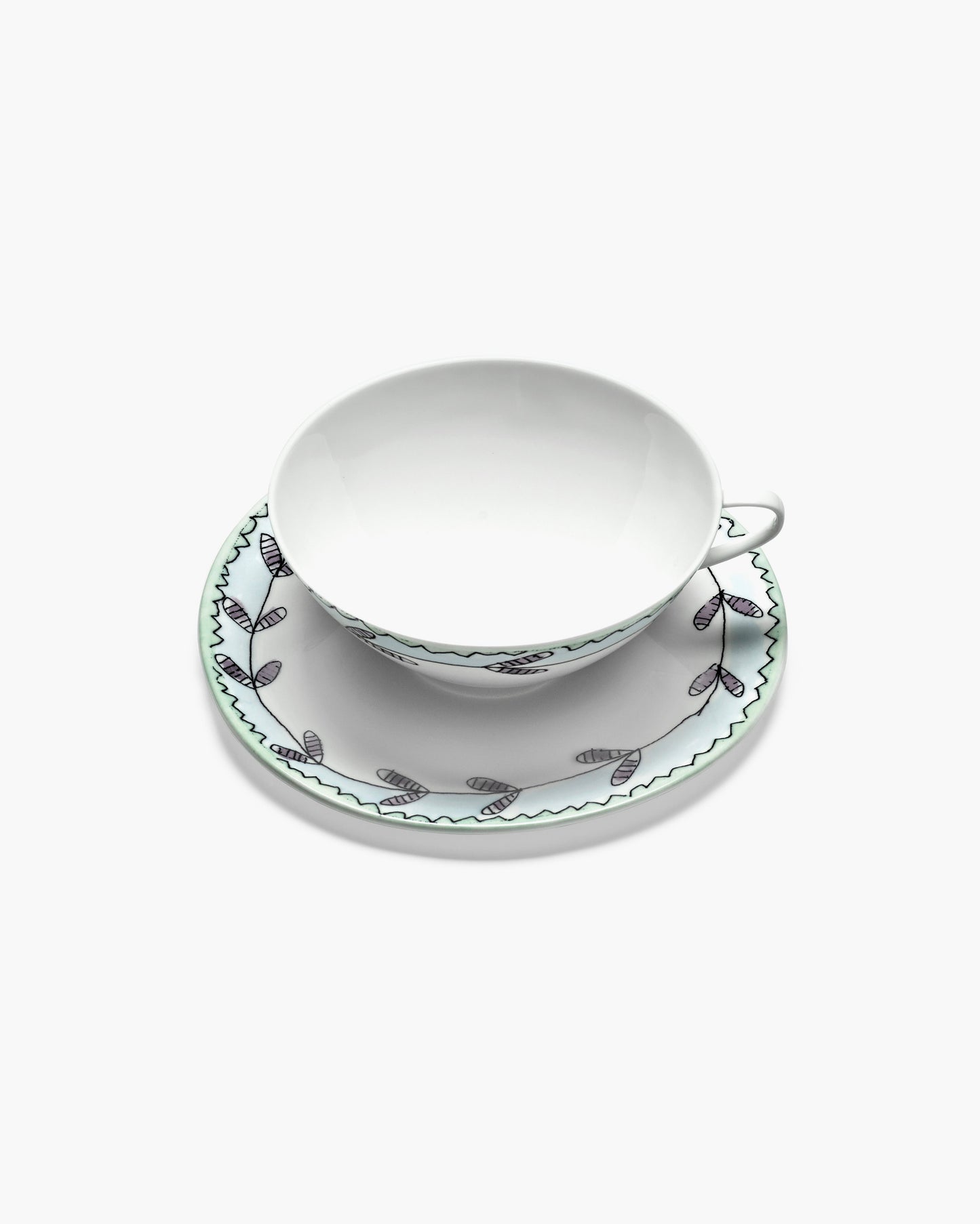 Tea Cup + Saucer Blossom Milk Mf