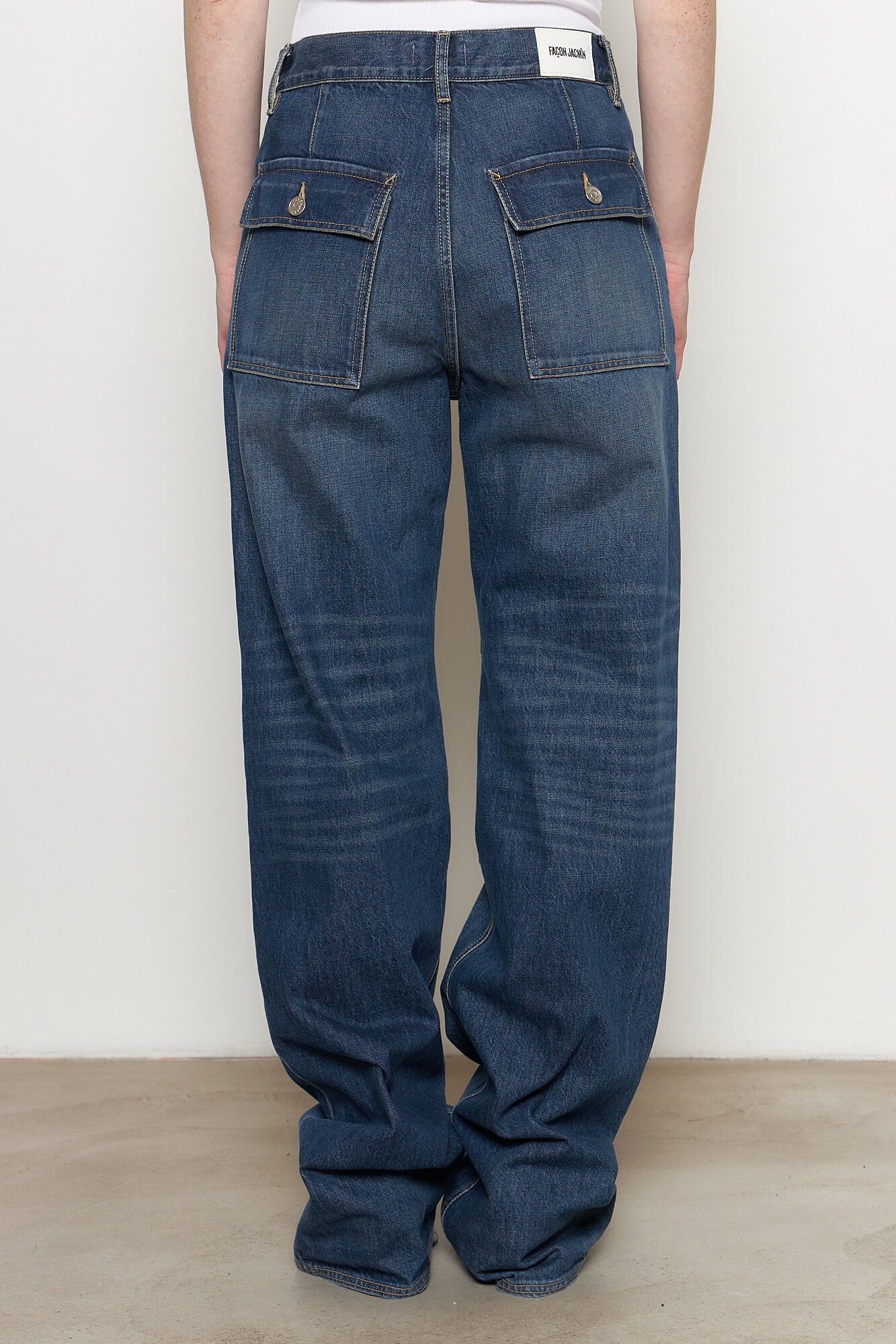 Palerma Biker Pants Blue Denim