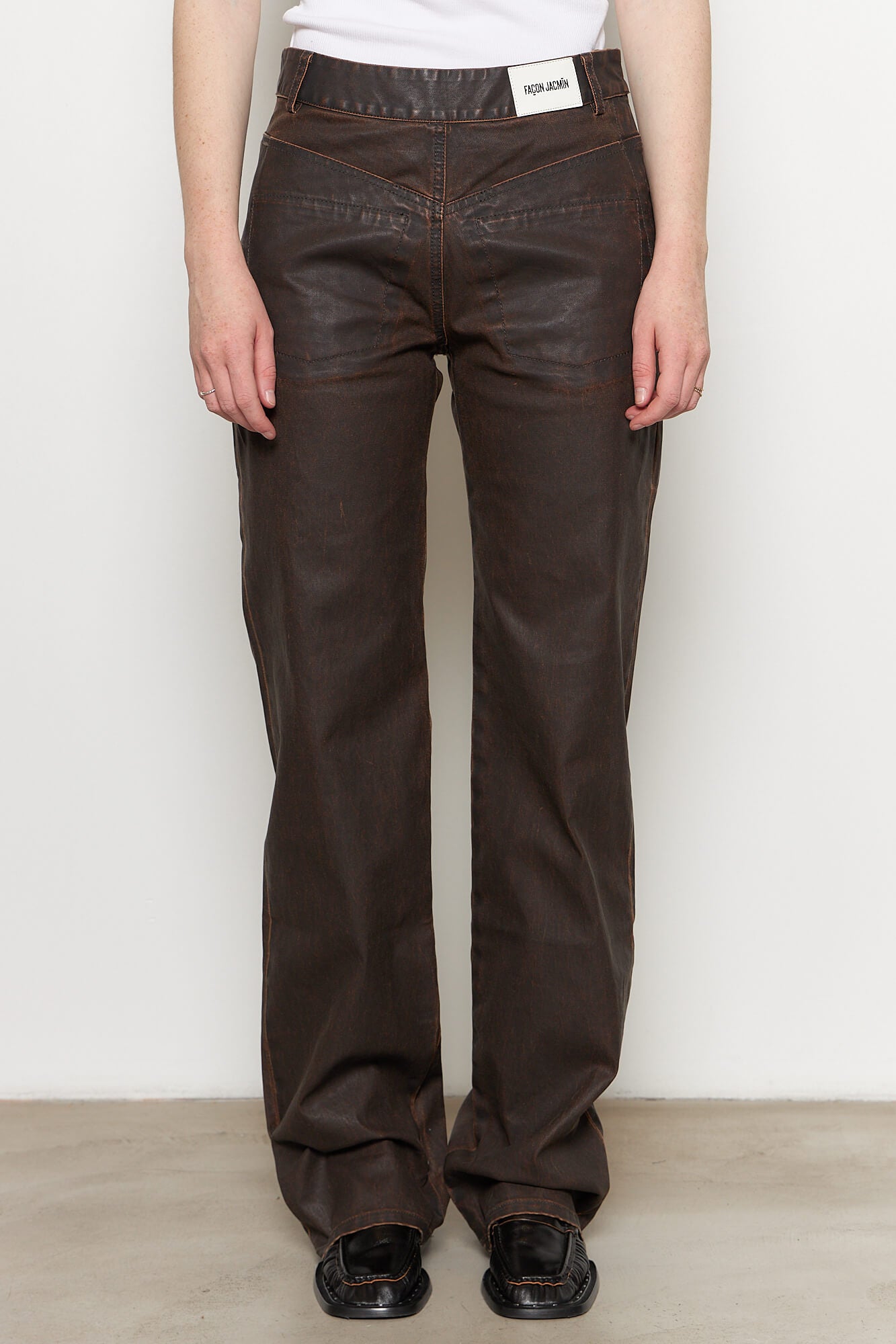 Peterson Brown Washed Mirror Pants