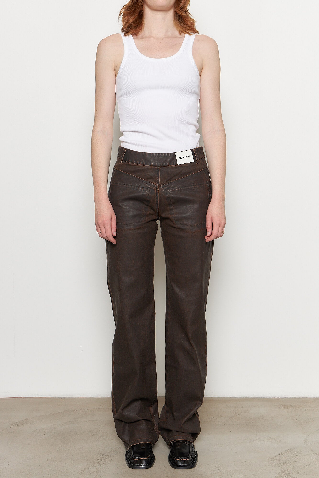 Peterson Brown Washed Mirror Pants