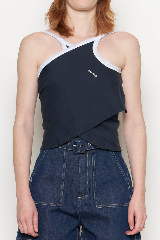 Timothee Dark Blue & White Crossing Marcel