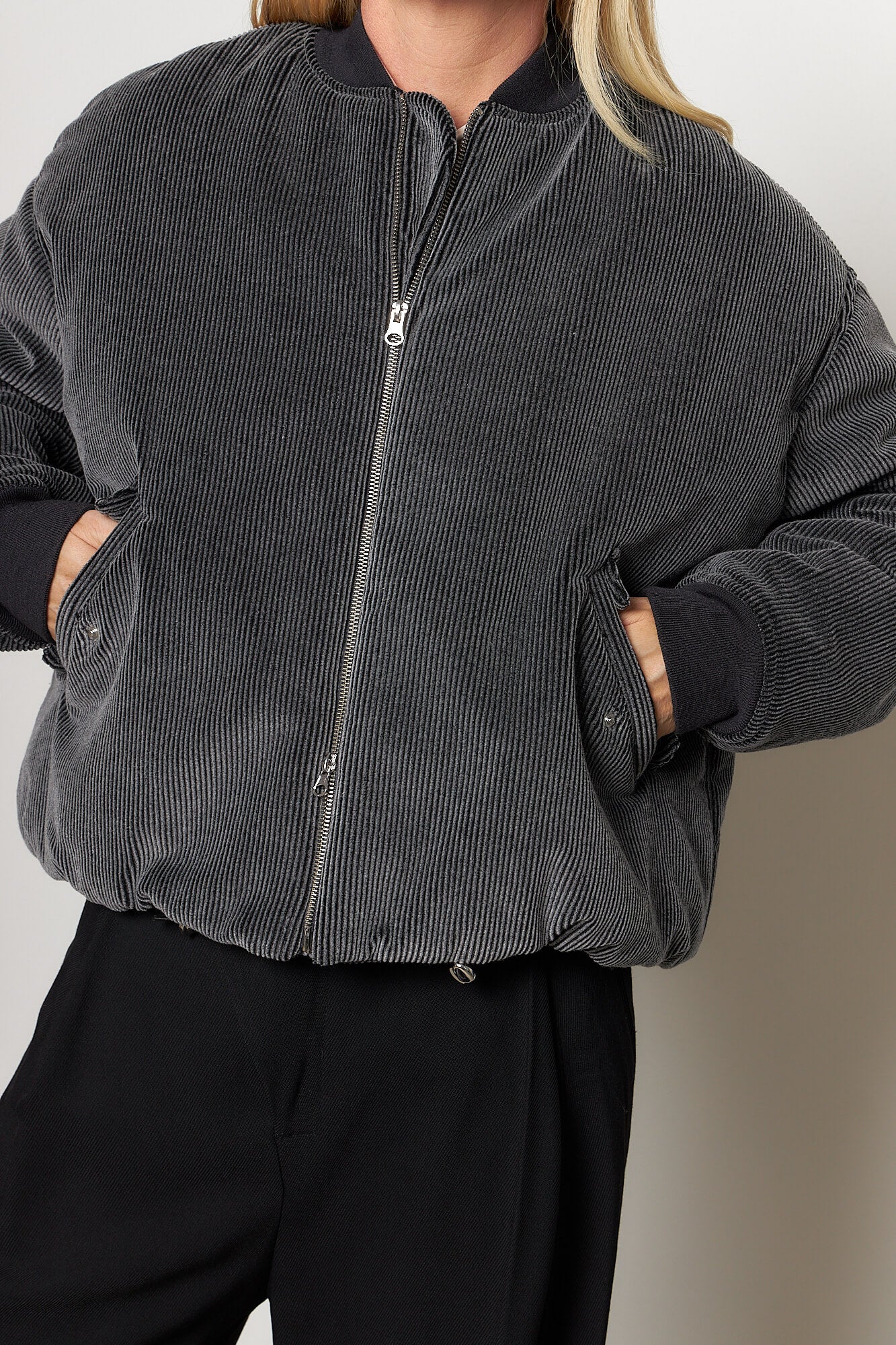 Macks Oversized Bomber Jacket