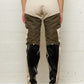 Jun Patchwork Vinyl Trousers Multi Color