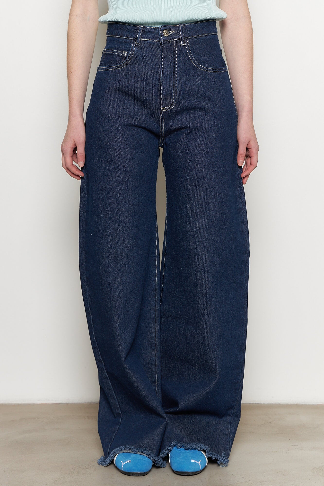 Indigo Denim Boyfriend Style Jeans