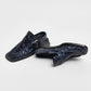 Isla Navy Snake Loafer Mules
