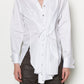 White Cotton Wrap Shirt