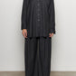 Pinstripe Wool Pleated Trousers