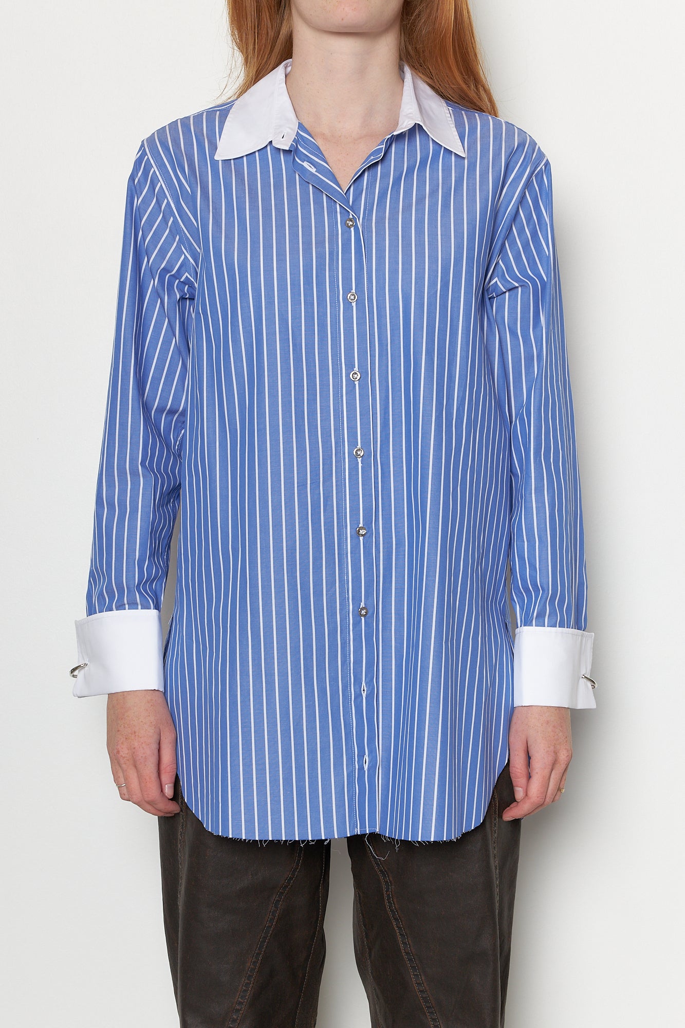 Blue Stripes Loose Fit Shirt
